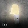 Oprawa LED V-TAC 2W COB CREE kinkiet biały hotel łóżko USB+USB C klosz VT-80062-W 3000K 60lm